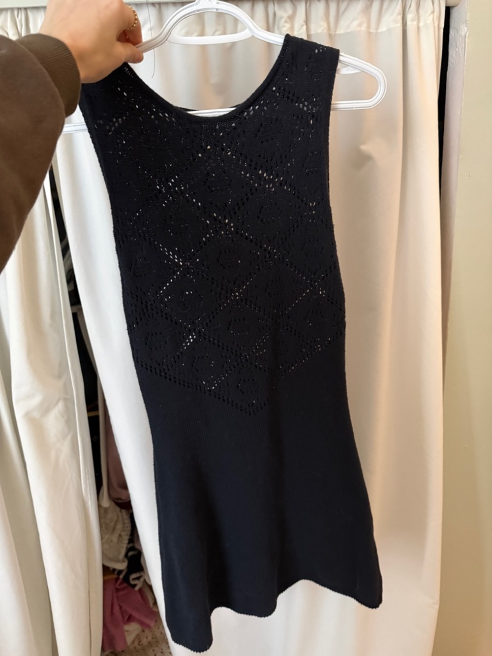 Zara Black Sleeveless Knit Mini Dress
